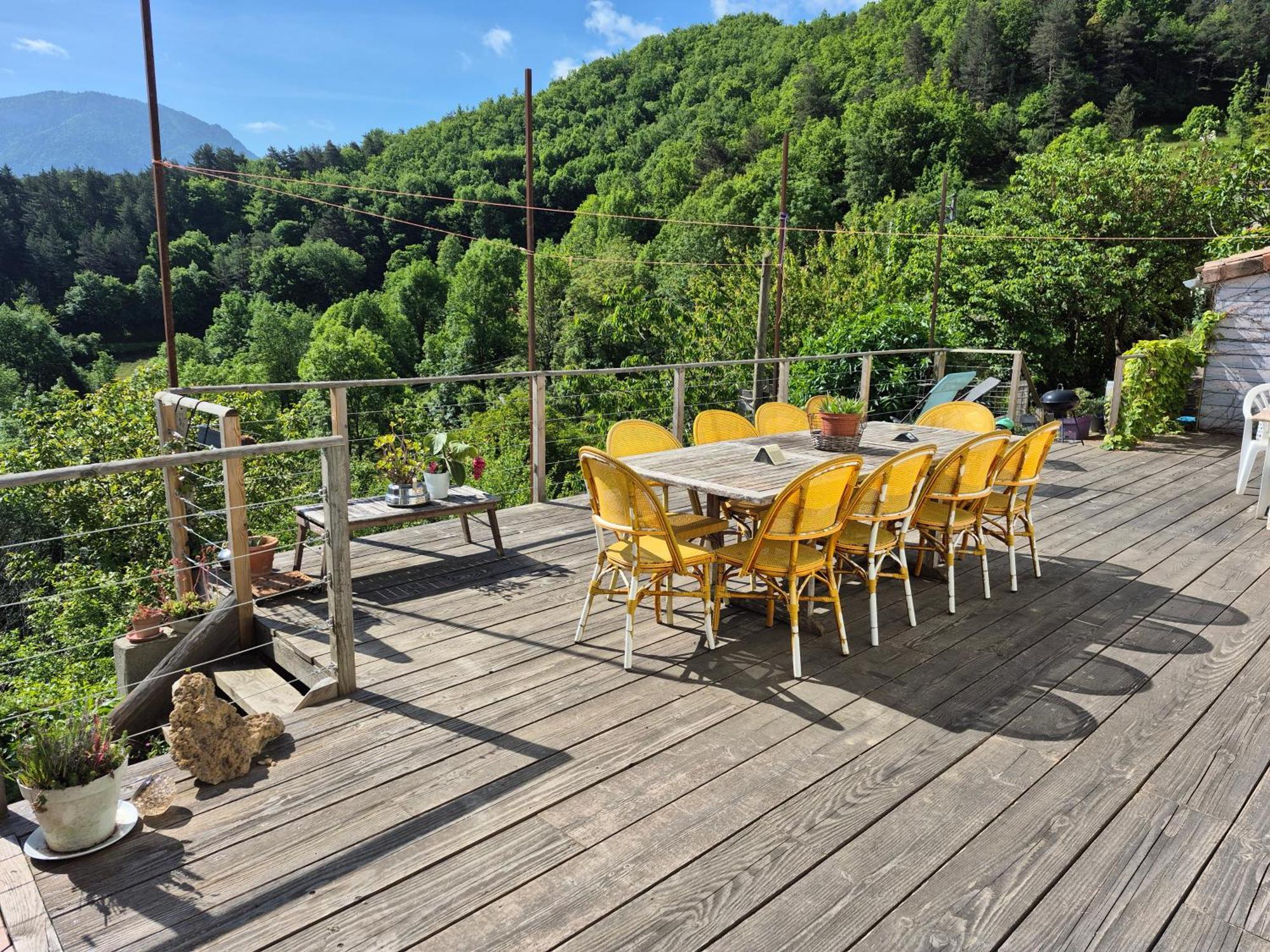 Grande Terrasse Avec Vue Entre Mediterranee Et Pays Cathare Cailla Exteriér fotografie