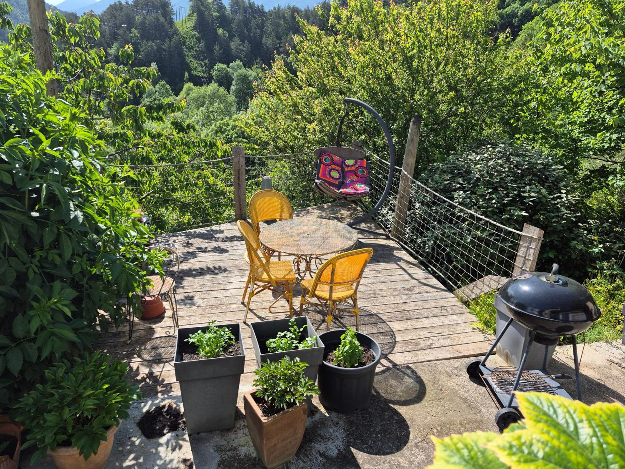 Grande Terrasse Avec Vue Entre Mediterranee Et Pays Cathare Cailla Exteriér fotografie